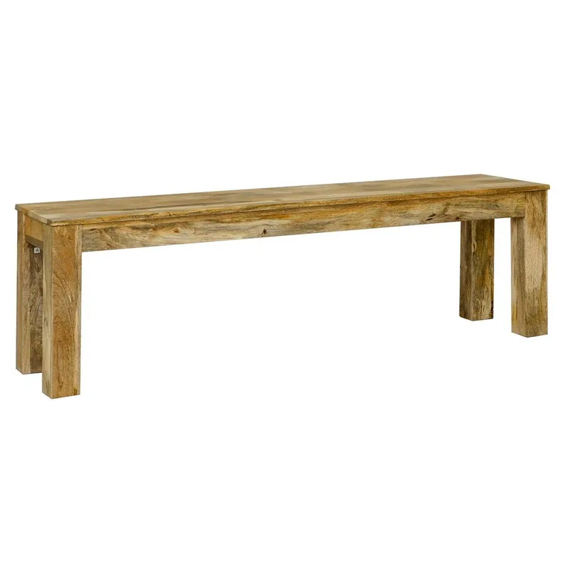 Dakota Bench Large - Mango Wood - L35 x W148 x H45 cm - Light Finish