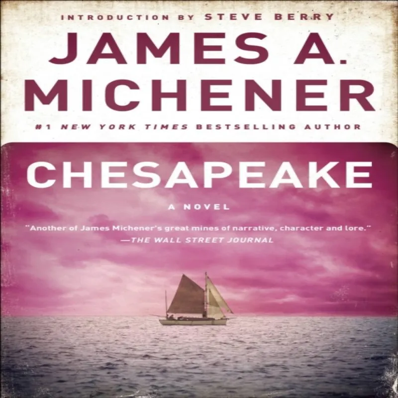 James A. Michener Chesapeake Paperback Book Multicolor