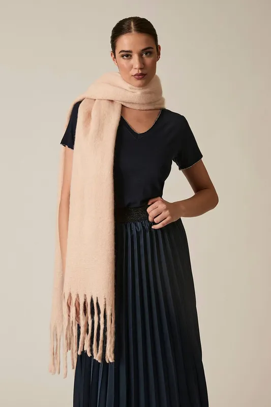 James Lakeland Women's Beige Blanket Scarf - Beige