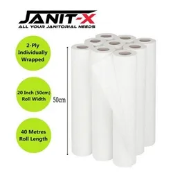 Janit-X Couch Rolls White 2ply 20inch 4