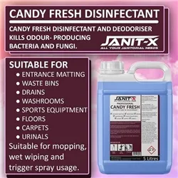 Janit-X Professional Candy Fresh Disinfectant & Deodoriser 5L - Pack 2