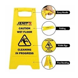 Janit-X Yellow A Frame Wet Floor Sign
