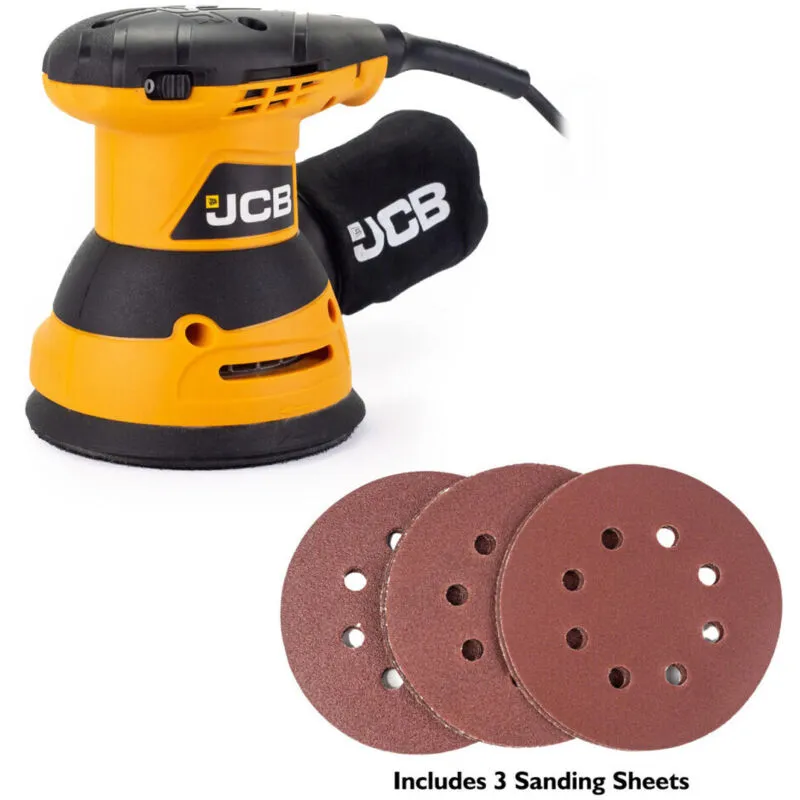 Jcb Tools - jcb Corded Electric Random Orbital Sander 125mm 240W