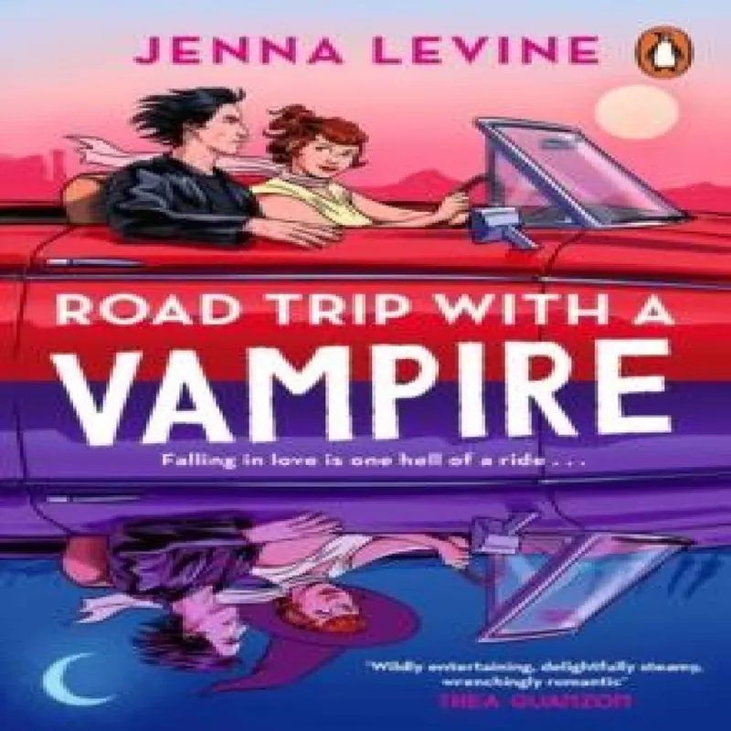 Jenna Levine Road Trip with a Vampire Paperback Book Multicolor
