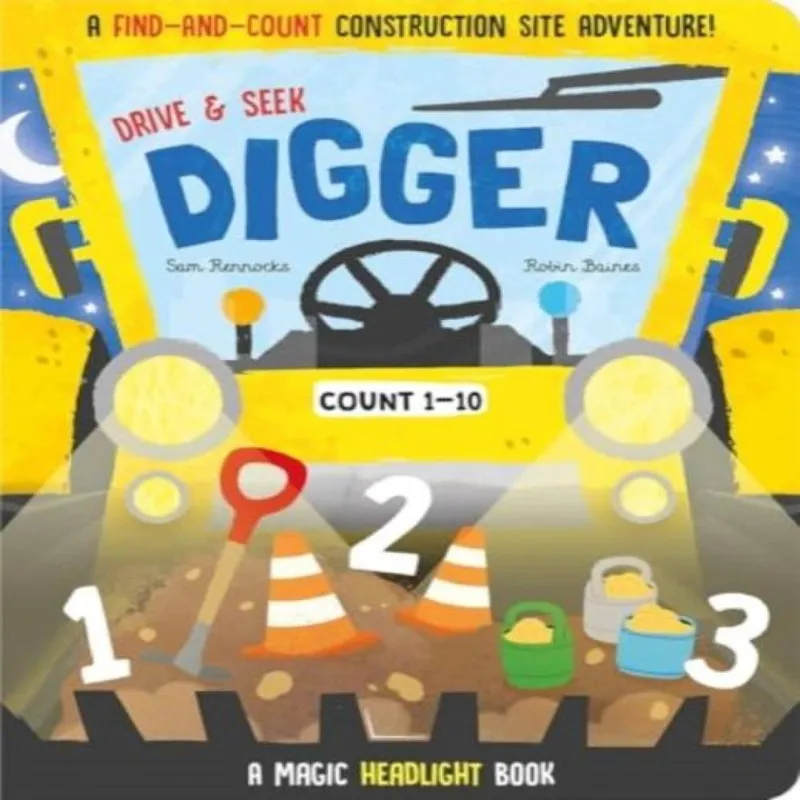 Jenny Copper Drive & Seek Digger - A Magic Find & Count Adventure Board book Book Multicolor