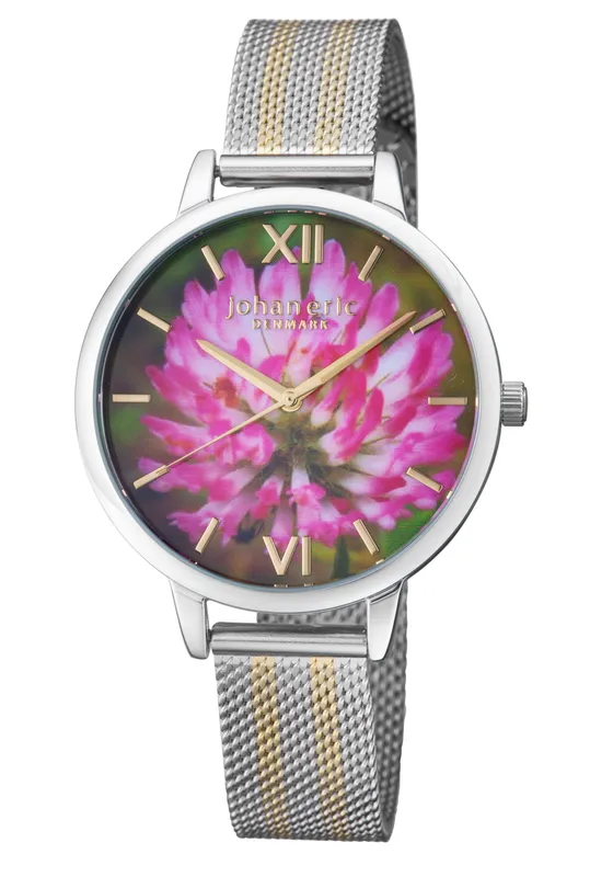 Johan Eric Women's Rodklover SS watch SS mesh strap in Silver Silver One Size
