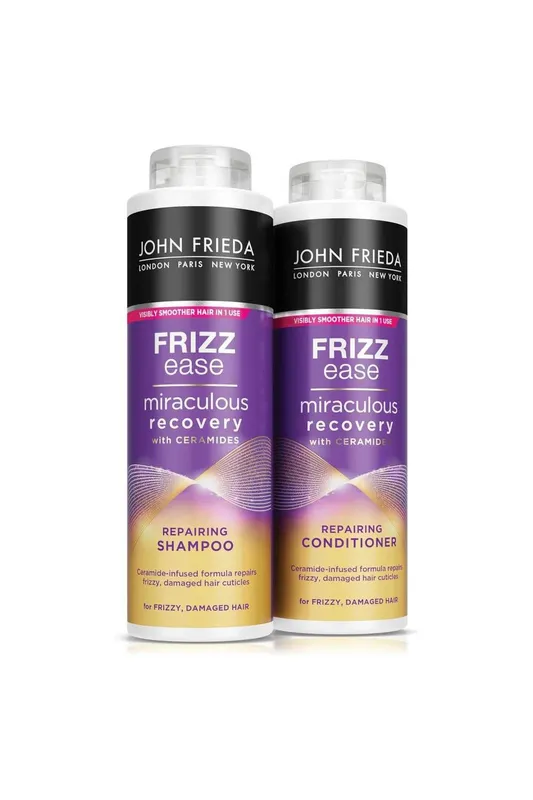 John Frieda Women's Frizz Ease Recovery' Shampoo & Conditioner' Duo, 500ml in Purple Purple