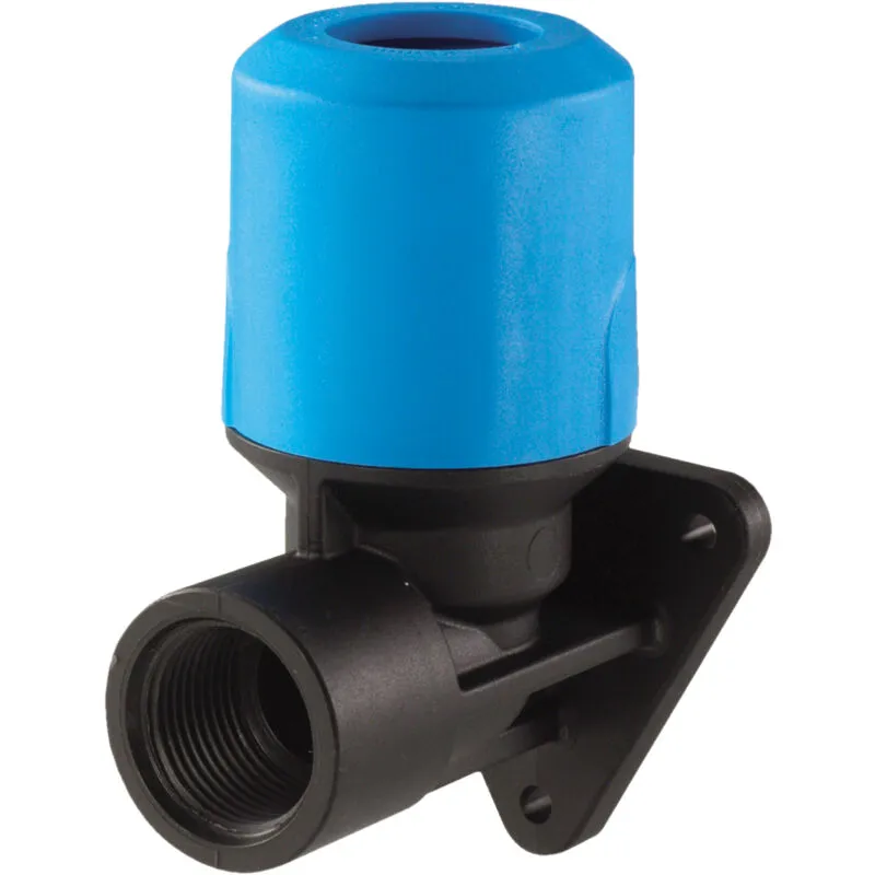 John Guest Speedfit - Blue Wallplate Elbow 25mm x 3/4' UGPWB2516