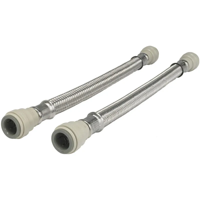 John Guest Speedfit - Braided Hose 500mm - 15mm x 15mm (Pack Of 2)
