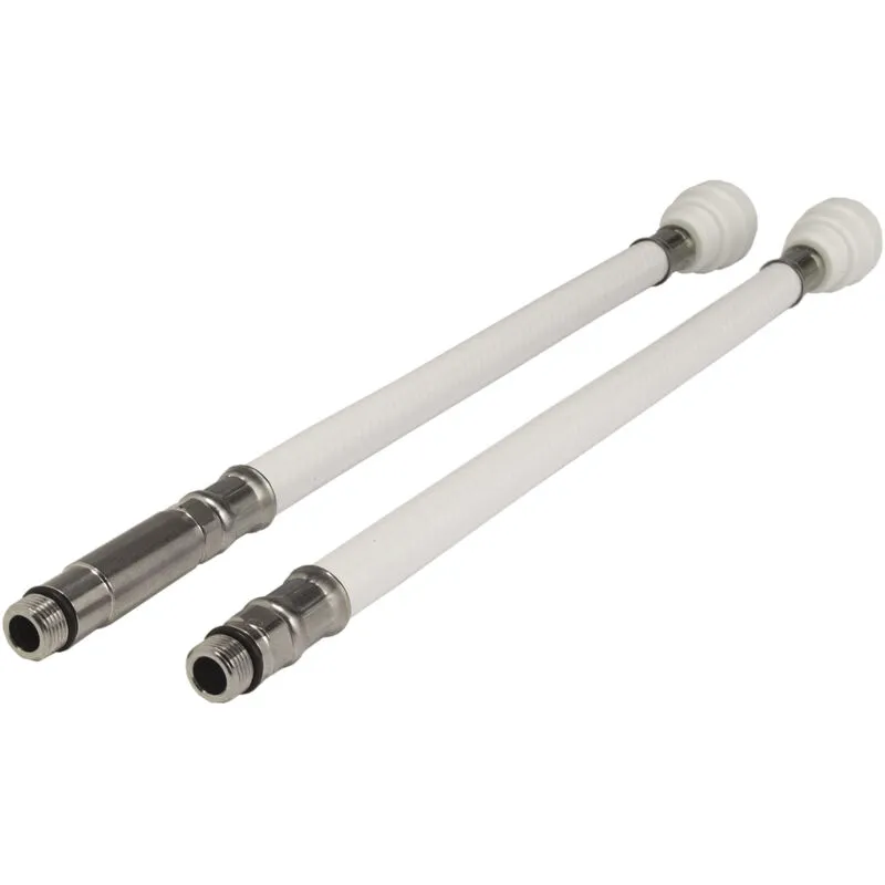John Guest Speedfit JG Speedfit White Flexi Hose for Monobloc Mixers - 300mm 15mm x M10 - WFLX28