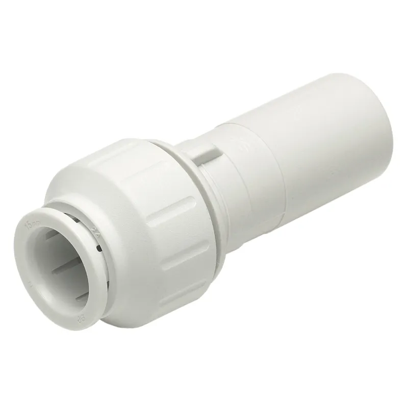 John Guest Fitting Reducer 15mm X 10mm PEM061510W (Pack of 5) in White White