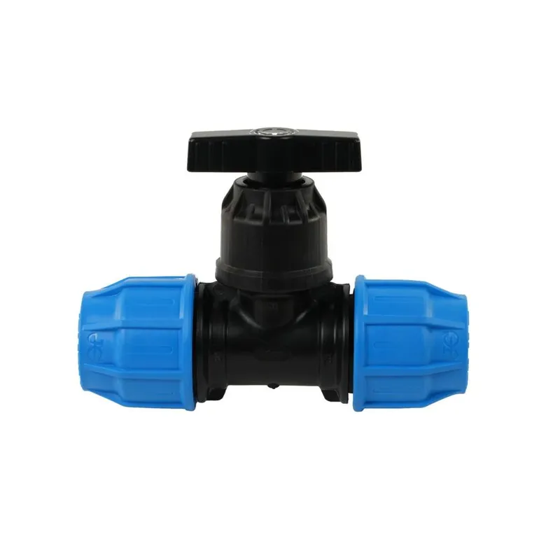 John Guest Mdpe Compression Stop Tap - 25mm in Blue Blue