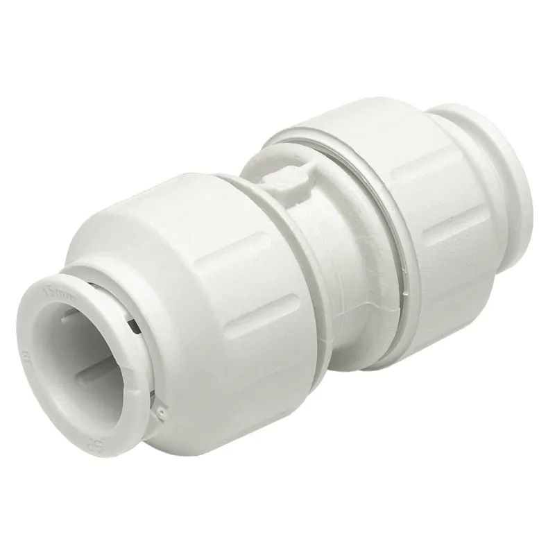 John Guest Straight Coupler 28mm (Pack Of 2) in White White