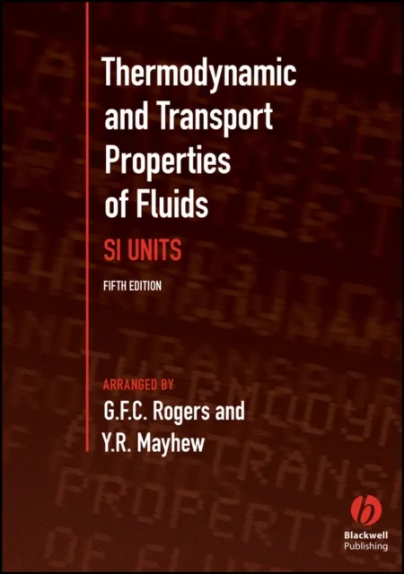 John Wiley and Sons Ltd Thermodynamic And Transport Properties Of Fluids