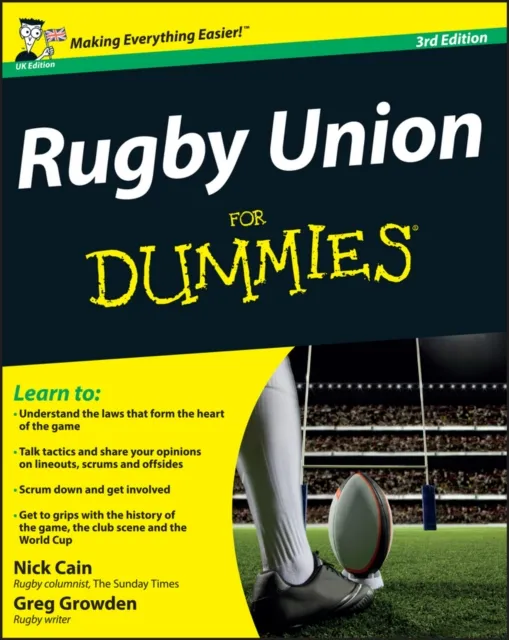 John Wiley & Sons Inc Rugby Union For Dummies, Uk Edition