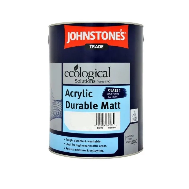 Johnstone39sTrade Johnstone's Trade Acrylic Durable Matt Paint - Brilliant White