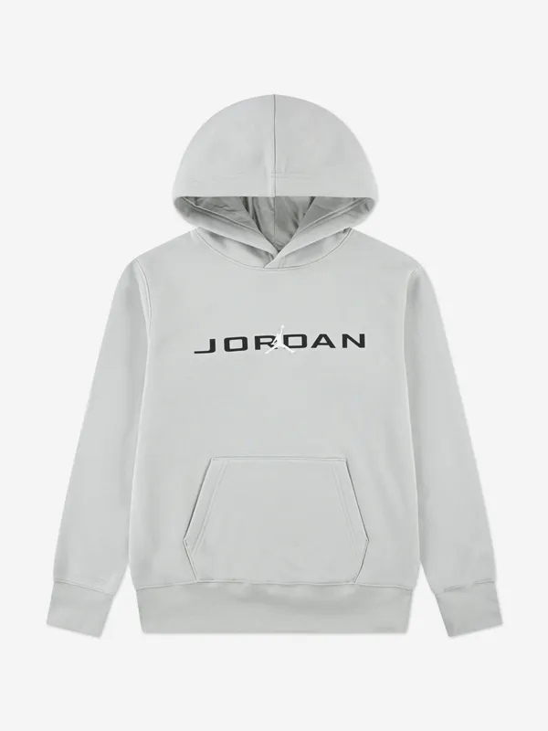 Jordan Boys MJ Stretch Hbr Hoodie in Grey