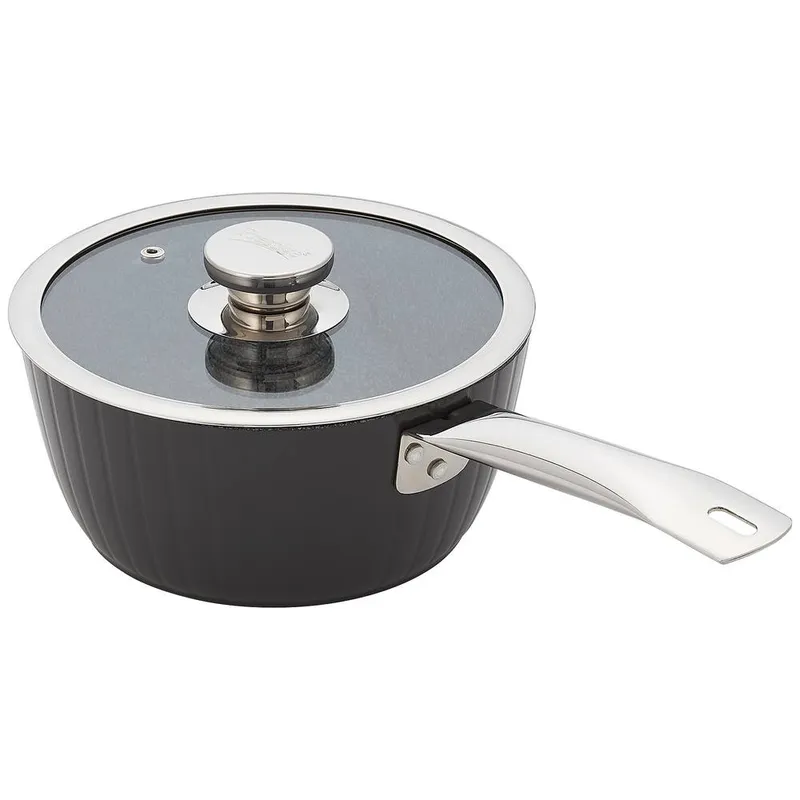 Judge Evertough, 20cm Saucepan, Non-Stick in Metallic Silver Metallic Silver