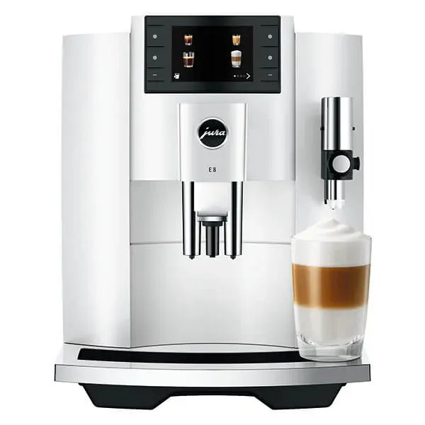 Jura E8 Piano White Coffee Machine