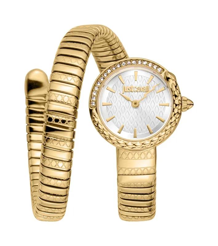 Just Cavalli Signature Snake Women's Watch in Gold Gold One Size