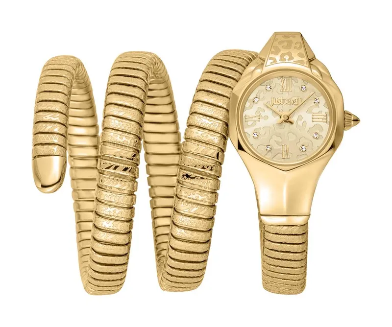 Just Cavalli Women's Ravenna Quartz Gold Dial Watch - Gold