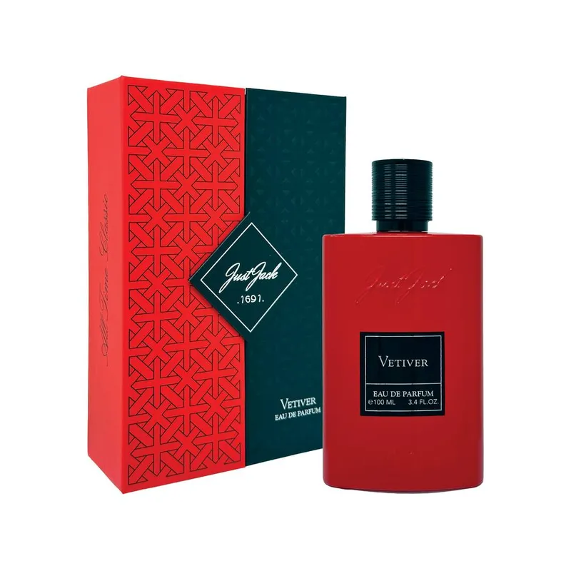 Just Jacks Men's Vetiver Eau De Parfum 100ml New Design in White White