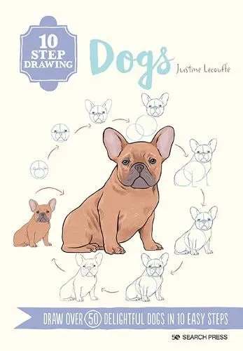 Justine Lecouffe 10 Step Drawing: Dogs