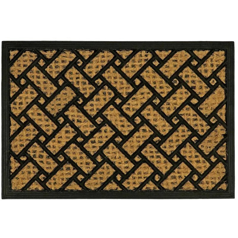 Jvl Alba Woven Tuffscrape Doormat, 40x60cm, Parquet