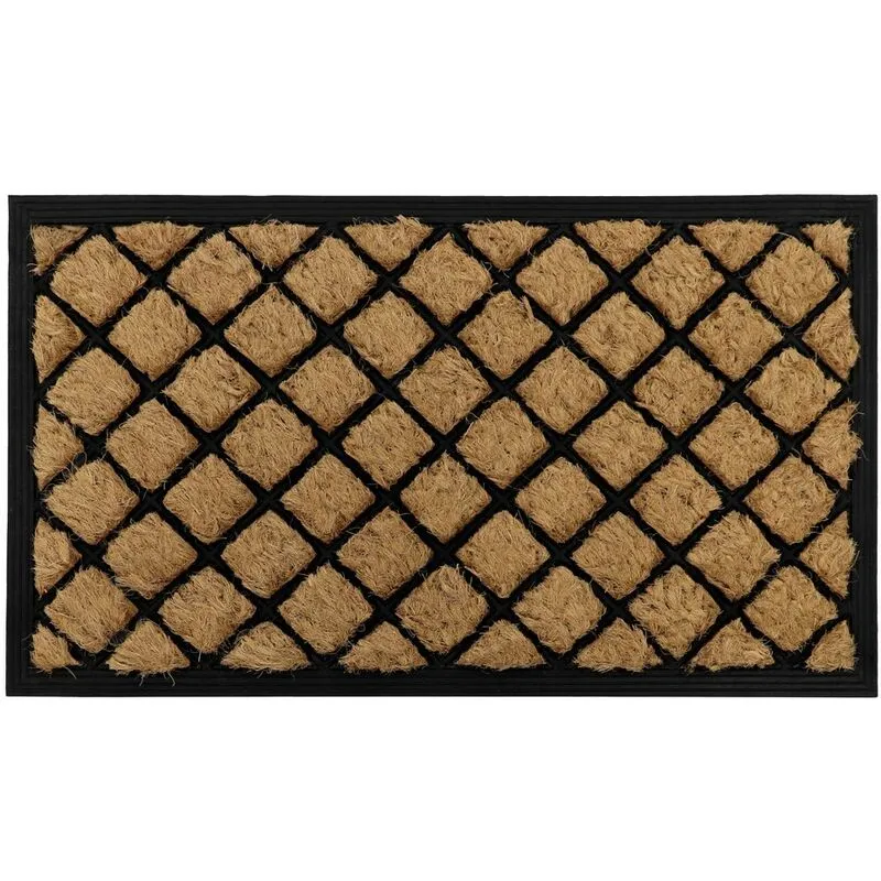 Jvl Comfort Tuffscrape Doormat, 40x70cm, Diamond Grid