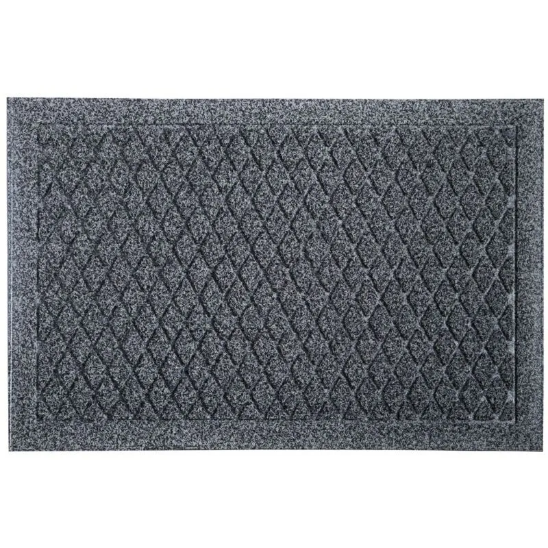 Jvl Dirt Defender Scraper Doormat, Diamond, 40x60cm, Grey
