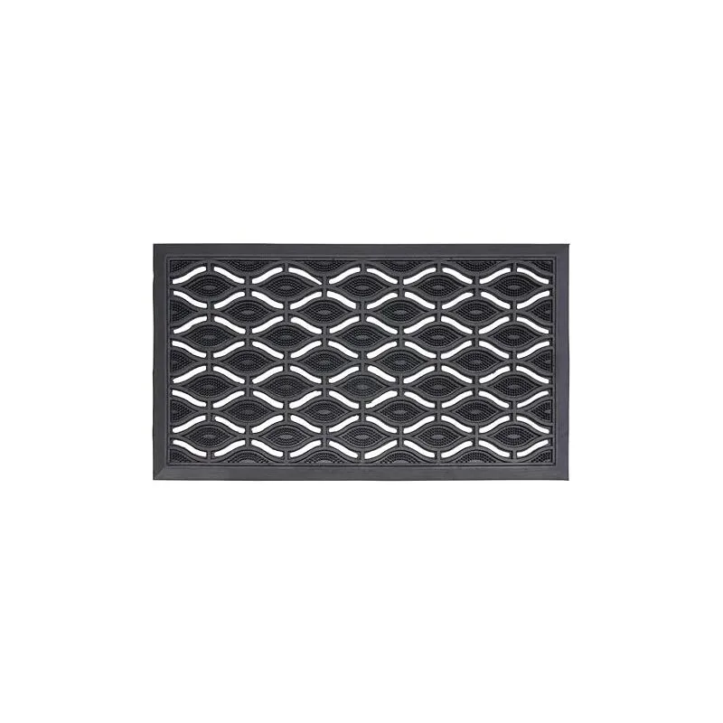 Jvl - Eclipses Heavy Duty Rubber Entrance Floor Doormat, 40x70cm, Eyes
