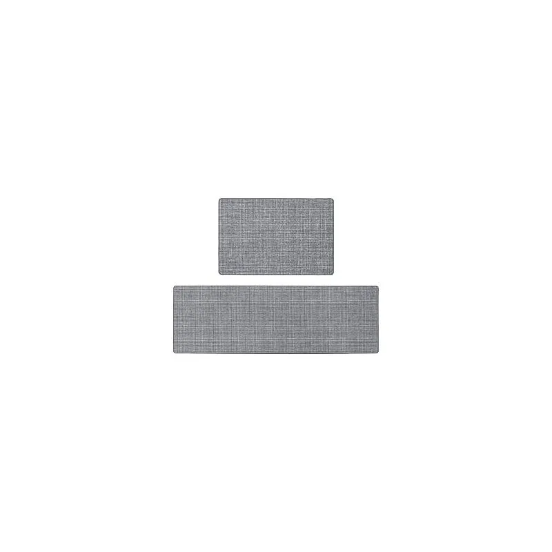 Jvl Elegance Machine Washable Range Indoor Mat, 50x75cm, Grey