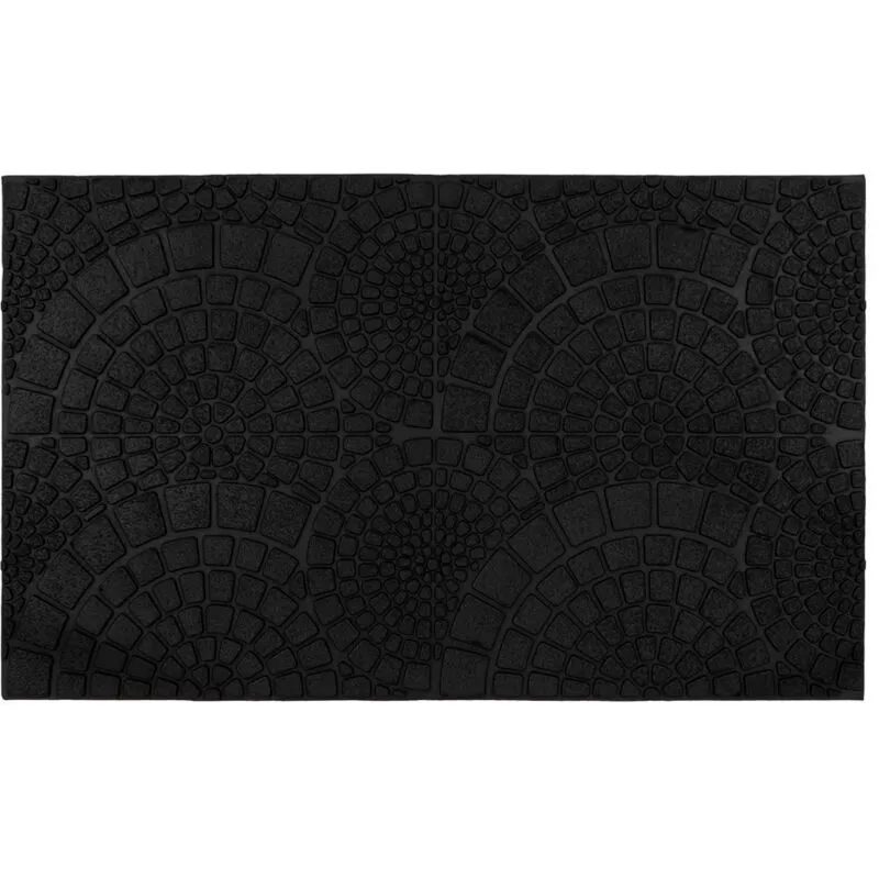 Jvl Mosaic Scraper Rubber Doormat, 45x75cm