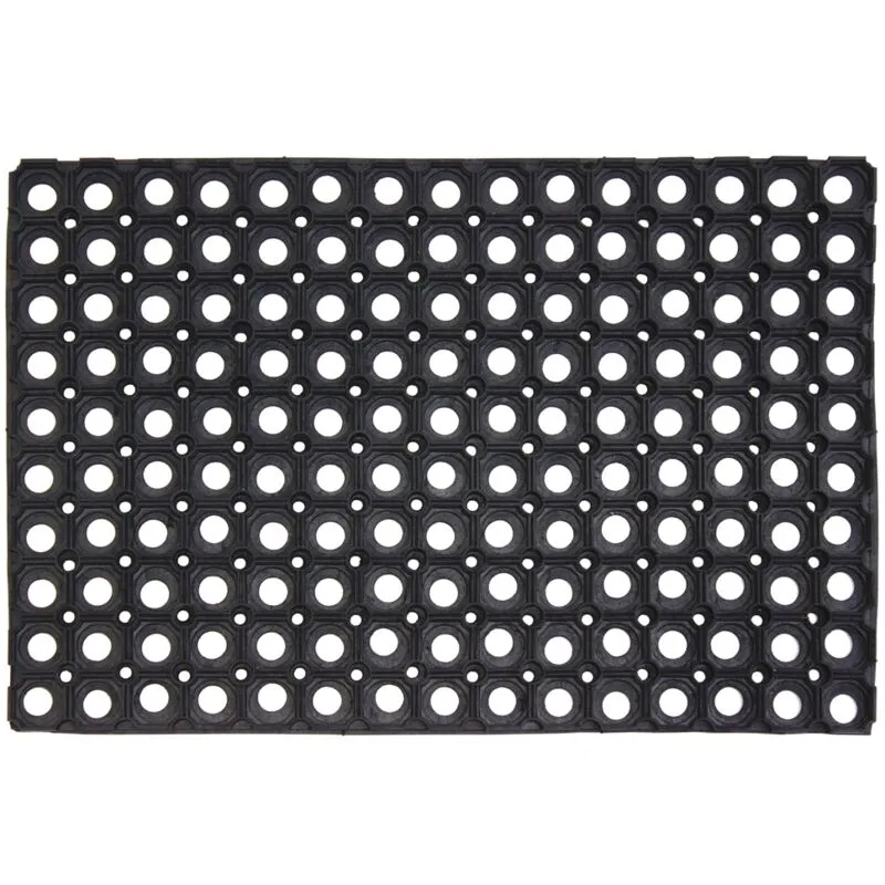 Jvl Rondo Rubber Ring Scraper Doormat, 40x60cm