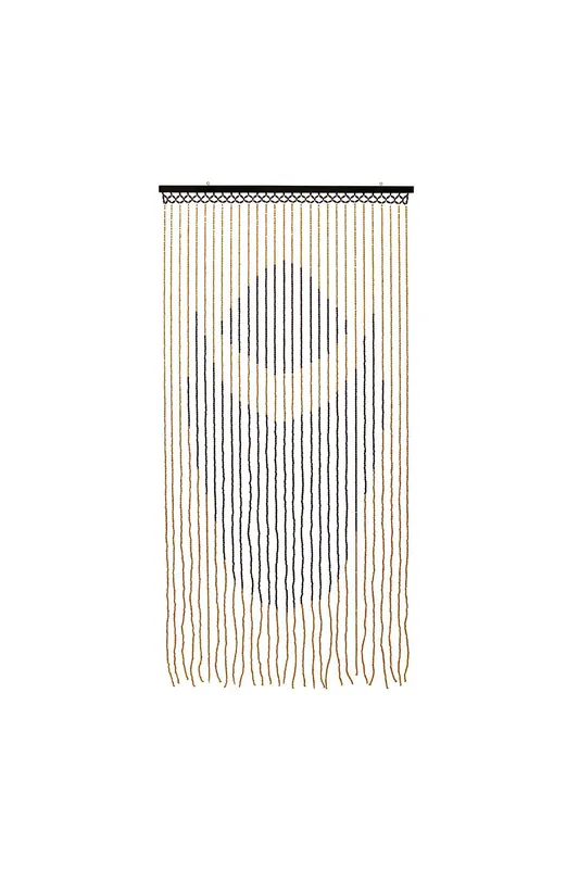 Jvl - Tuscany Hanging Lotus Wooden Beaded Door Curtain Screen, 90x180cm