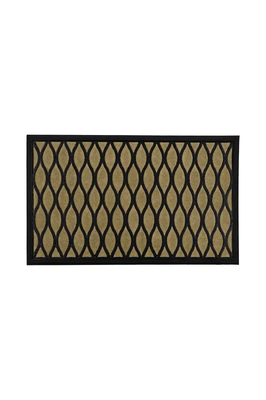 Jvl Vienna Rubber Backed Scraper Doormat 45x75cm Droplet in Brown Size: 45 cm x 75 cm Brown 45 cm x 75 cm