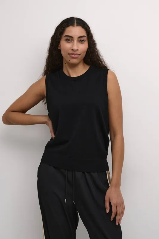 Women's tank top Kaffe Lizza Noir S