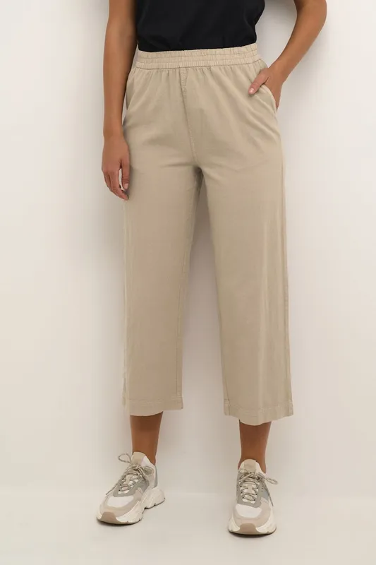 Women's Trousers Kaffe Naya Beige 38