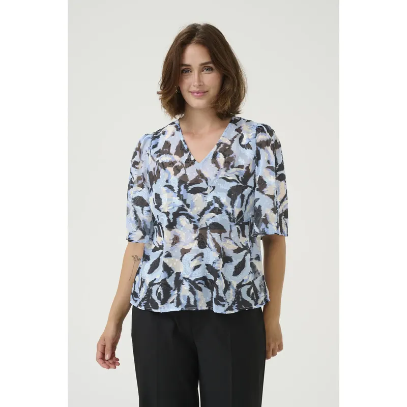 Women's blouse Kaffe Elina Bleu 38