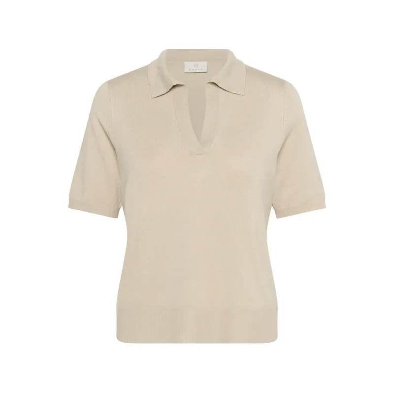 Women's polo shirt Kaffe Lizza Gris S