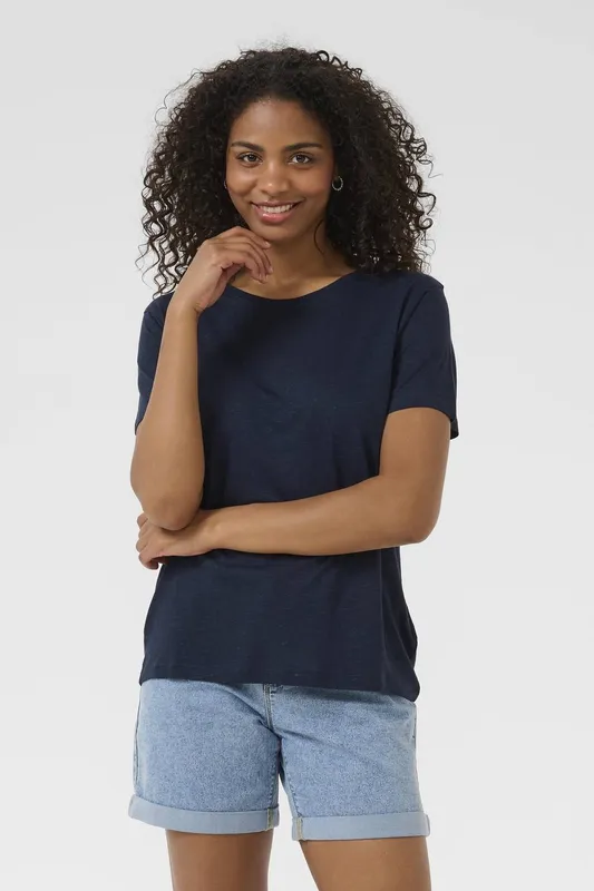 Women's T-shirt Kaffe Maria Bleu 2XL