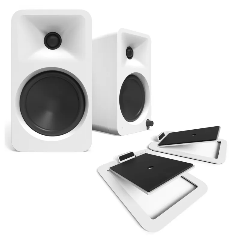 Kanto Audio Kanto ORA4 with S4W Tilted Speaker Stands White