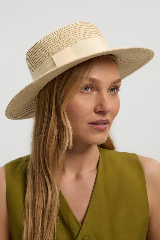 Karen Millen Women's Natural Summer Hat - Natural