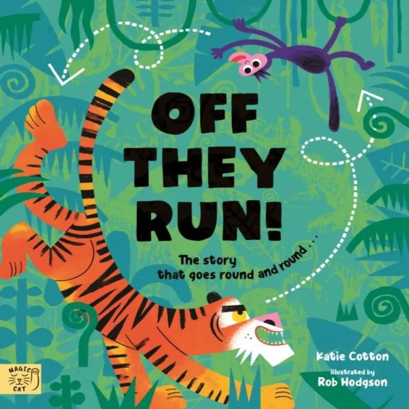 Katie Cotton Off They Run : The story that goes round & round... Paperback Book Multicolor