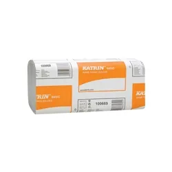 Katrin Zig Zag Hand Towels 1-Ply White (5000 Pack) 100669