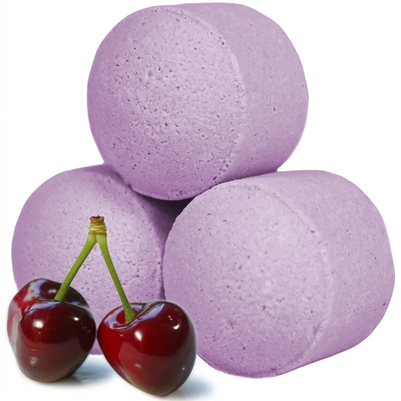 Kdmd 1.3Kg Box of Chill Pills (Mini Bath Bombs) - Black Cherry in Purple Purple