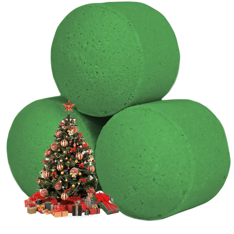 Kdmd 1.3Kg Box of Chill Pills (Mini Bath Bombs) - Festive Morning in Green - Green