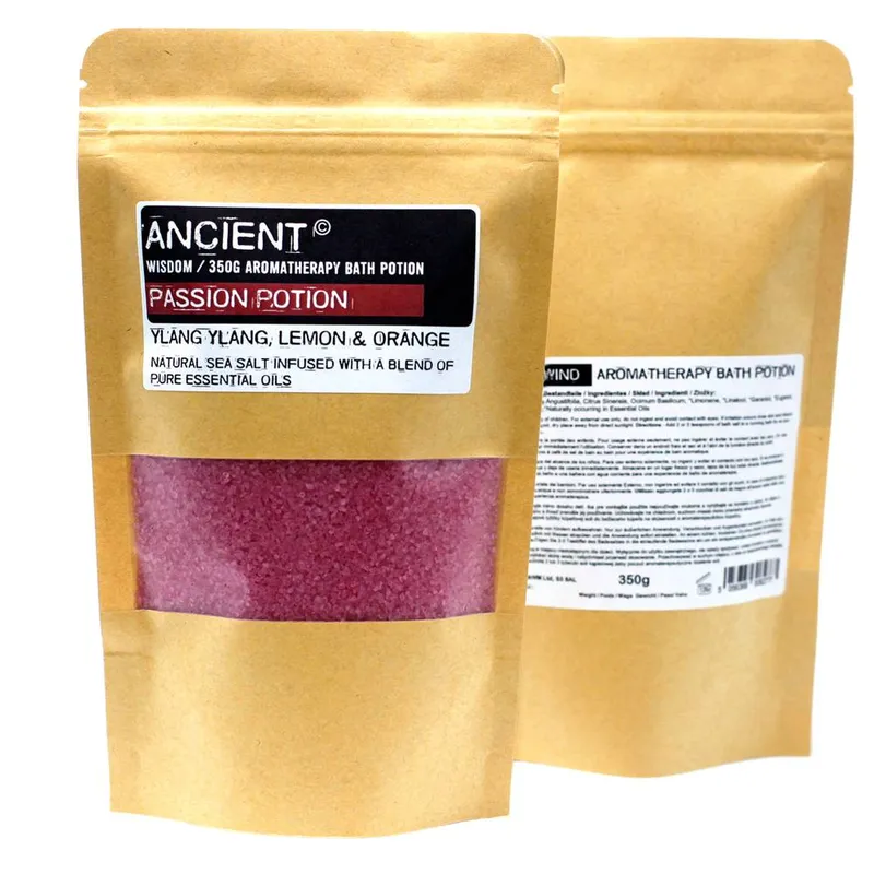 Kdmd Aromatherapy Bath Potion in Kraft Bag 350g - Passion in Red - Red - Size: One Size