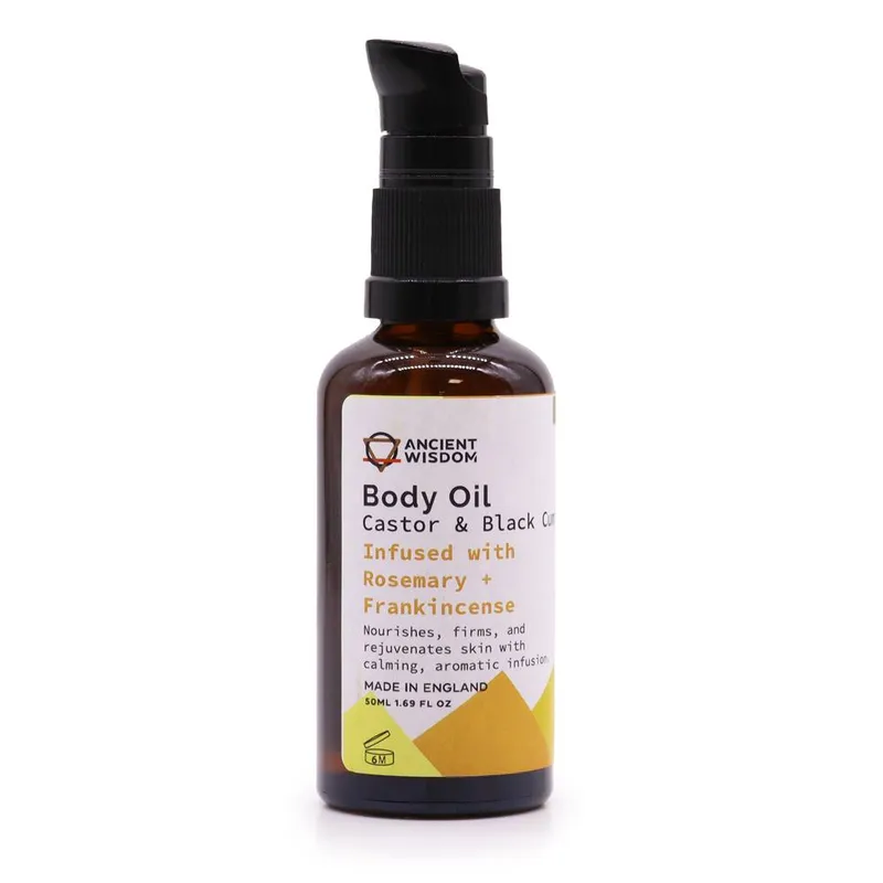 Kdmd Body Oil 50ml - Rosemary & Frankincense in Black - Black
