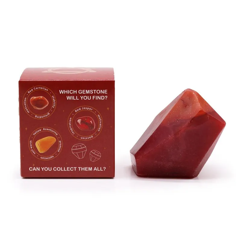 Kdmd Crystal Elemental Soap - Fire in Red - Red